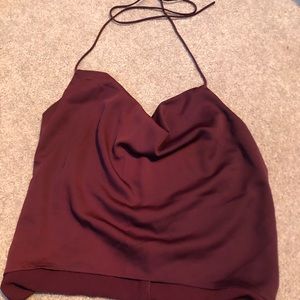 Toni cowl neck halter top